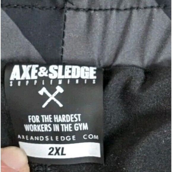 Alpine Slate Camo Axe Training Shorts Gym Running Stretch Gray Black Men's 2XL - Picture 3 of 10